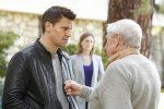 BONES:  Booth (David Boreanaz, L) must make a tough decision about the care of his grandfather Hank (guest star Ralph Waite, R) in the BONES episode "The Foot in the Foreclosure" airing Thursday, Nov. 19 (8:00-9:00 PM ET/PT) on FOX.  Â©2009 Fox Broadcasting Co.  Cr:  Greg Gayne/FOX