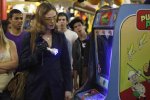 BONES:  Brennan (Emily Deschanel) investigates the death of a competitive gamer in the BONES episode "The Gamer in the Grease" airing Thursday, Dec. 3 (8:00-9:00 PM ET/PT) on FOX.  ©2009 Fox Broadcasting Co.  Cr:  Greg Gayne/FOX