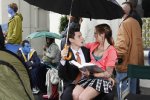 BONES:  Sweets (John Francis Daley, L) meets some interesting people when he camps out for tickets to the premiere of the new James Cameron film "Avatar" in the BONES episode "The Gamer in the Grease" airing Thursday, Dec. 3 (8:00-9:00 PM ET/PT) on FOX.  Also pictured:  Kaylee Defer (R).  ©2009 Fox Broadcasting Co.  Cr:  Greg Gayne/FOX