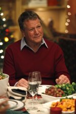 BONES:  Max (guest star Ryan O'Neal) enjoys celebrating Christmas with his daughter Brennan and her friends in the BONES episode "The Goop on the Girl" airing Thursday, Dec. 10 (8:00-9:00 PM ET/PT) on FOX.  ©2009 Fox Broadcasting Co.  Cr:  Greg Gayne/FOX