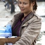 Moon Bloodgood in Falling Skies...
