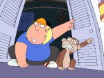 FAMILY GUY: Chris tries to prove to his family that the Evil Monkey is real in the "Hannah Banana" episode of FAMILY GUY airing Sunday, Nov. 8th (9:00-9:30 PM ET/PT) on FOX.  FAMILY GUY ™ and © 2009 TTCFFC ALL RIGHTS RESERVED.
