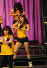GLEE: Former SO YOU THINK YOU CAN DANCE contestant Katee Shean (R) guest-stars as a rival glee club member in the "Hairography" episode airing Wednesday, Nov. 25 (9:00-10:00 PM ET/PT) on FOX. ©2009 Fox Broadcasting Co. Cr: Michael Yarish/FOX