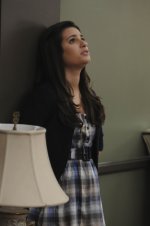GLEE: Rachel (Lea Michele) thinks about the competition in the "Sectionals" fall finale episode of GLEE airing Wednesday, Dec. 9 (9:00-10:00 PM ET/PT) on FOX. Â©2009 Fox Broadcasting Co. Cr: Michael Yarish/FOX